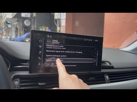 How to check Audi MMI Mib3: Version information - Activation keys