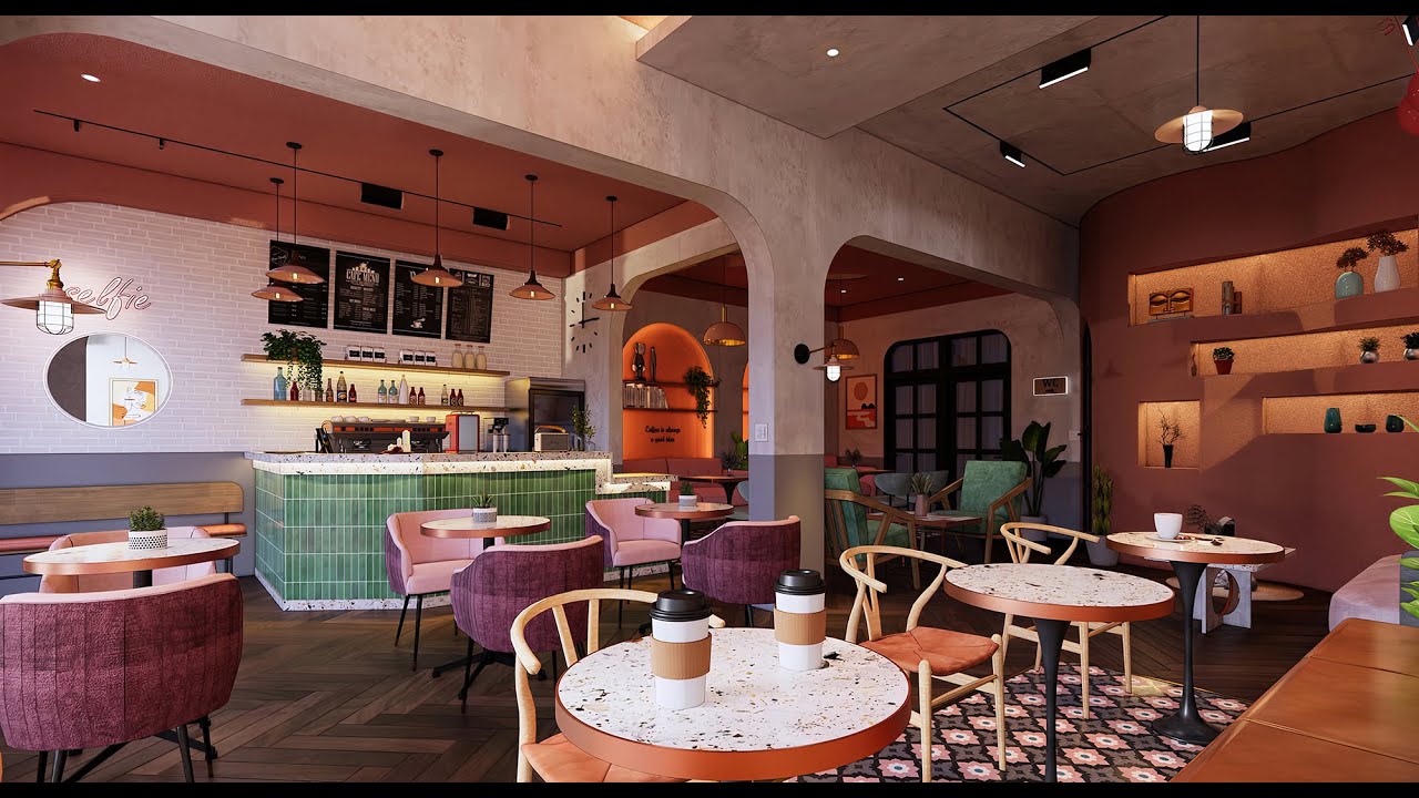 A Taste of Ambiance: Coffee Cafe 3D Interior Design Unveiling | Restaurant Design | 3D Walkthrough