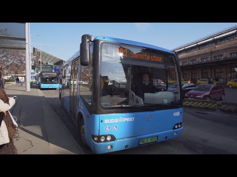Hungary, Budapest, electric bus 191 ride from / to Nyugati pályaudvar Metro station