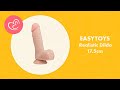 thumbnail: EasyToys Realistische dildo - Zwart - 17,5 cm