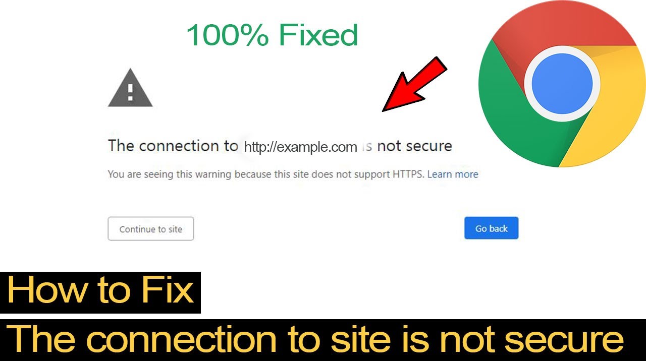 What does it mean the connection is not secure?