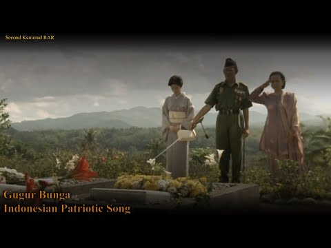 Gugur Bunga - Indonesian Patriotic Song - With Lyrics