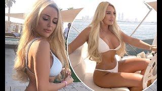 Amber Turner sizzles in Dubai bikini snaps after TOWIE drama video