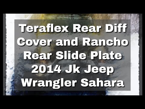 Teraflex Rear Diff Cover and Rancho Rear Slide Plate 2014 Jk Jeep Wrangler Sahara