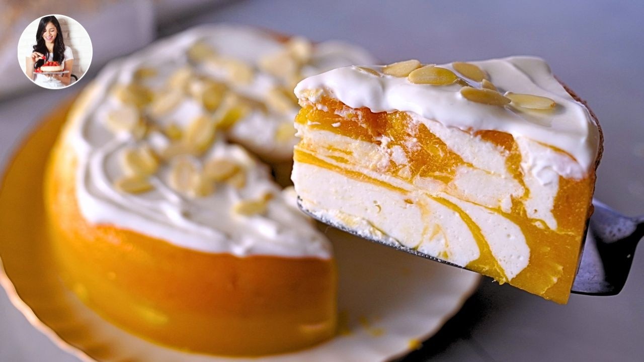 Sin Horno y Sin Azúcar - Postre de Mango con Yogurt! | Auxy