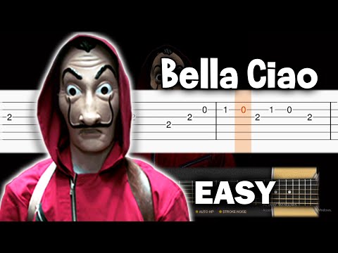 La Casa de Papel - Bella Ciao - EASY Guitar tutorial (TAB)