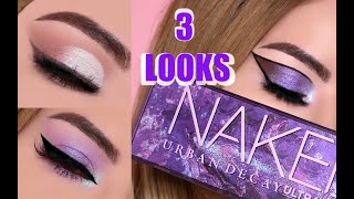 NEW URBAN DECAY ULTRA VIOLET PALETTE TUTORIAL | 3 EYESHADOW LOOKS