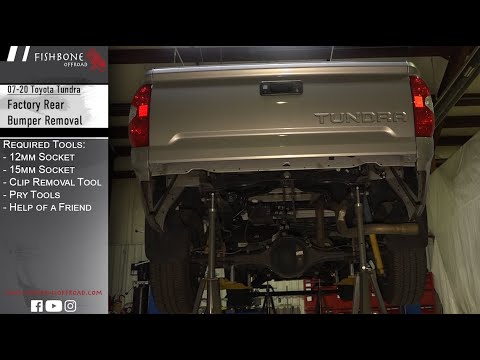 2007 - 2020 Toyota Tundra Rear Bumper Removal - HOW TO