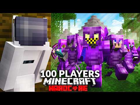 100 Players Survive a Minecraft's Aztec Hunger Games!