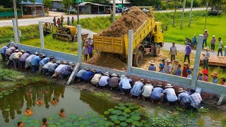 Download lagu First Start New Project, Filling Up Land Huge,Bulldozers D20P Pushing Soil & Dump Trucks Unloading mp3 Download lagu First Start New Project, Filling Up Land Huge,Bulldozers D20P Pushing Soil & Dump Trucks Unloading mp3