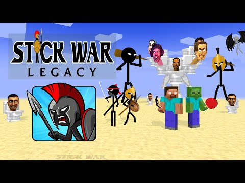 Monster School : ALL SEASON SKIBIDI TOILET VS STICK WAR LEGACY - Minecraft Animation