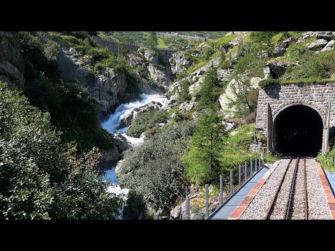 Driver’s Eye View - Plus (Switzerland) - Part 2 - Furka Steam Railway  - Furka Tunnel to Oberwald