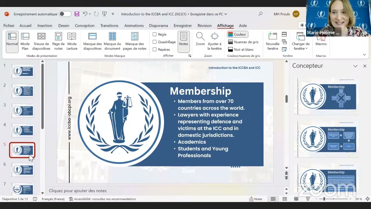 Introduction to the ICC and the ICCBA for Romanian Lawyers