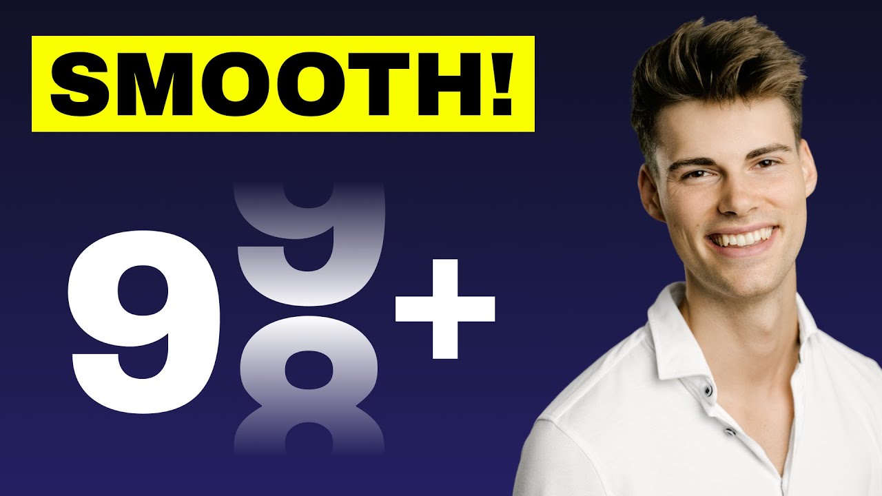 Webflow SMOOTH Counter Up Number Animation | Webflow How To