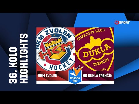 36. kolo: HKM Zvolen - HK Dukla Trenčín 3:2 pp (0:1, 0:0, 2:1, 1:0)