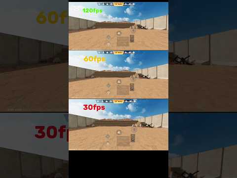 BLOOD STRIKE 120FPS vs 60FPS vs 30FPS #bloodstrike #bloodstrikeclips #bloodstrikemobile #shorts