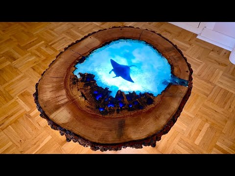 Couchtisch aus Epoxidharz Und Holz / DIY