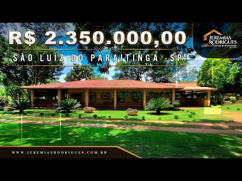 Sítio Incrível à Venda em São Luís do Paraitinga com Área Gourmet e Lago Privativo