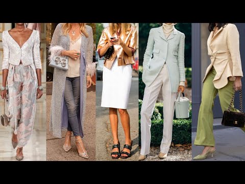 ATUENDOS y COMBINACIONES de ROPA ELEGANTES y FINAS con ROPA  de MODA 2025