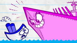 Pencilmate Sinks A Ship At Sea?! - New Pencilmation Cartoons for Kids
