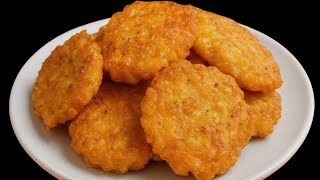 Just 1 Potato And 2 Eggs Make Tasty Potato Pancakes Fast!