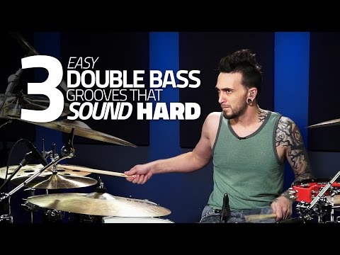 3 Easy Double Bass Grooves That Sound Hard - Drum Lesson