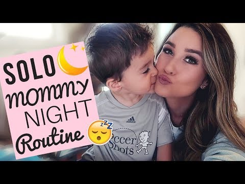 SOLO MOMMY NIGHT TIME ROUTINE 2018 | BEDTIME ROUTINE WITH A TODDLER | Liza Adele Video