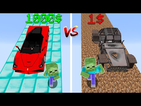 1$ RAMPA VS 1000$ RAMPA 😱 - Minecraft