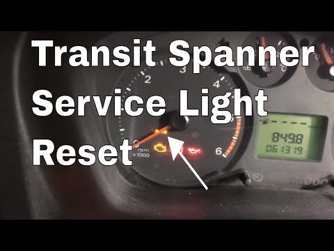 How to reset a Ford transit service spanner light reset 2006 2016