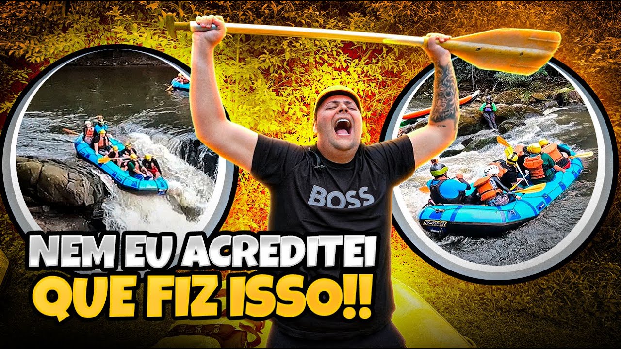 DESCI UMA CACHOEIRA DE 3 METROS DE ALTURA EM UM  BOTE PEQUENO!! FUI EM BUSCA DE AVENTURA [MAUMAUZK]