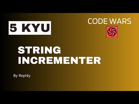 Python 5 Kyu String Incrementer