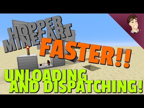 How To Make Hoppers Faster Minecraft How to build a FASTER HOPPER MINECART UNLOADING and DISPATCHING SYSTEM!
