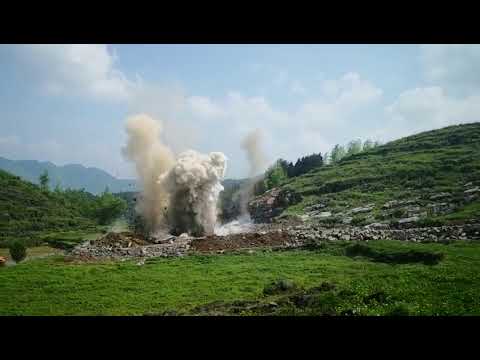 Blasting of Lijiashan Barite mine-9X Minerals