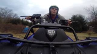 preview picture of video 'Quad / ATV ride on a Christmas Tree Farm in New Jersey - GoPro Hero 3+'