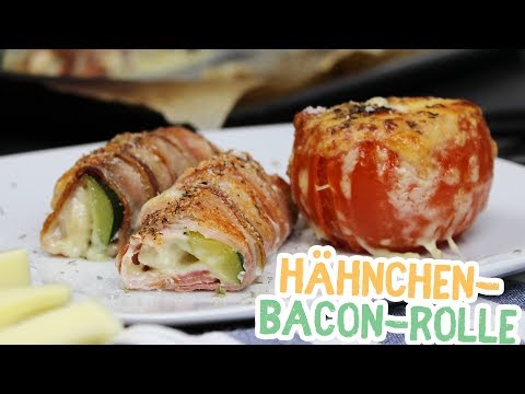 Low-Carb Hähnchen Baconrolle - Essen ohne Kohlenhydrate