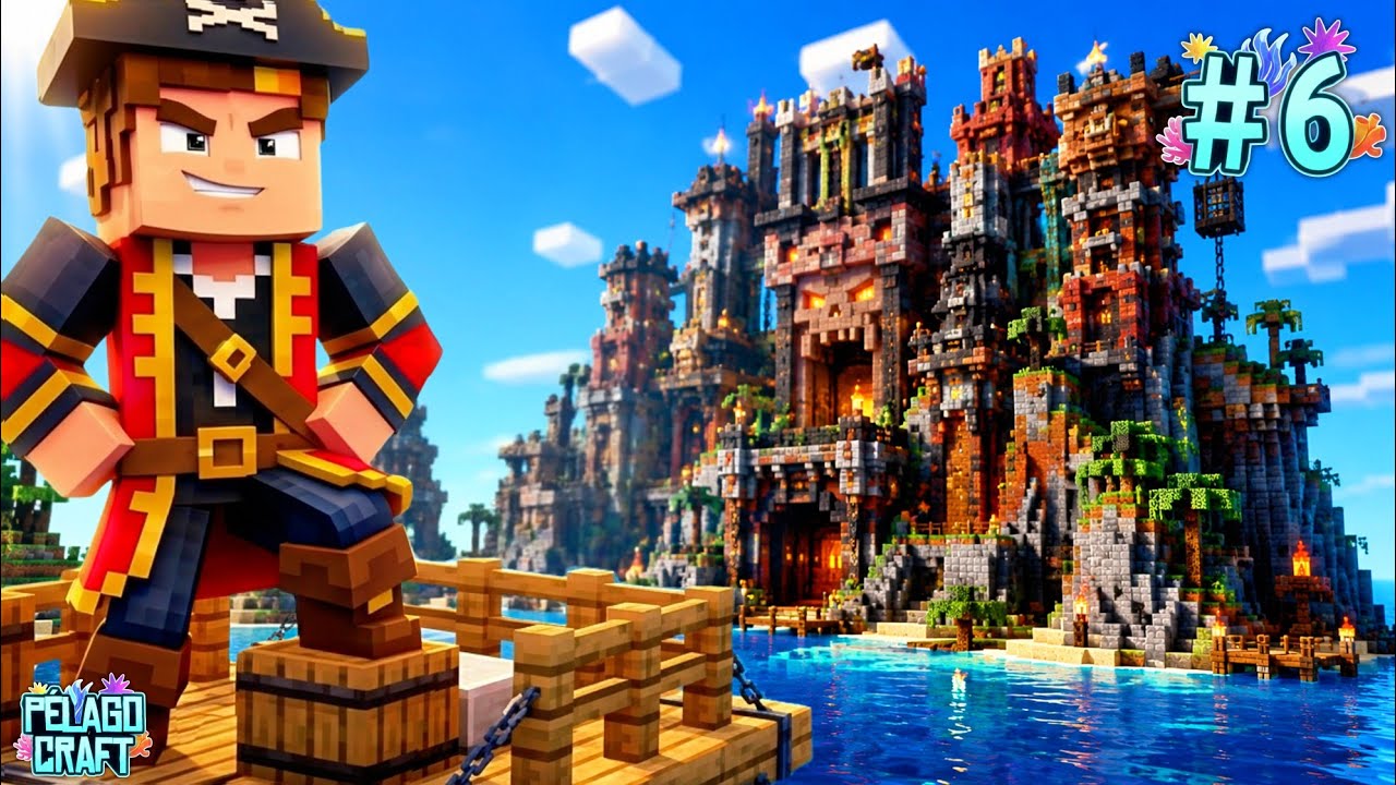 🦈 MineRAFT | Encontramos MEGA DUNGEON en el medio del mar || PELAGO #6 