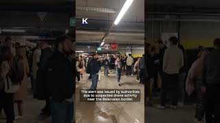 Download lagu Residents of Vilnius shelter during drone threat mp3 Download lagu Residents of Vilnius shelter during drone threat mp3