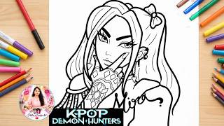 Drawing MIRA K-Pop Demon Hunters 2 || mira golden || Drawing for Beginners #golden