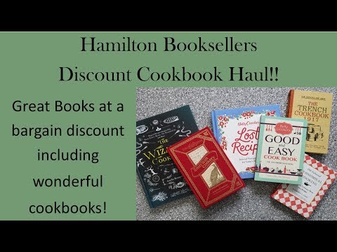 Hamilton Booksellers Discount Cookbook Haul!!  Large Unboxing!!