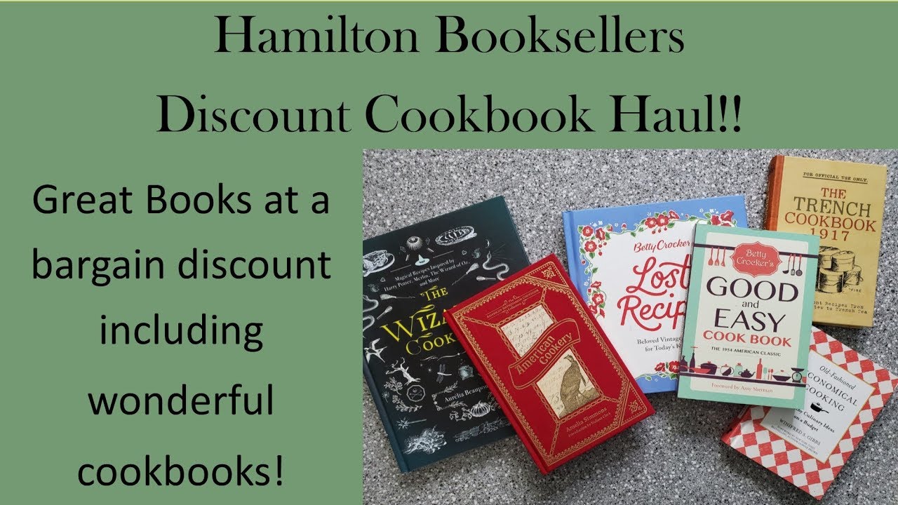 Hamilton Booksellers Discount Cookbook Haul!!  Large Unboxing!!
