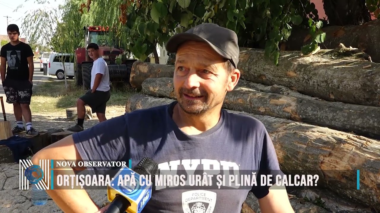 Orțișoara: apă cu miros urât și plină de calcar?