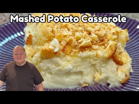 Mashed Potato Casserole - A Creamy and Flavorful Side Dish with a Crunchy Cracker Topping