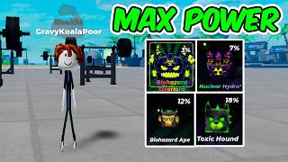 Starting Over as a NOOB with OP RADIOACTIVE PETS in Roblox Muscle Legends