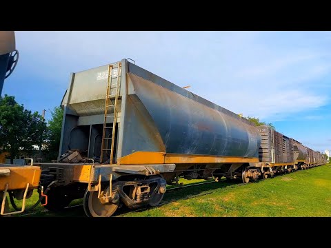 [4K] Tren de tolvas graneras de NCA con destino a Tancacha pasando por Marcos Juárez!!!!!!