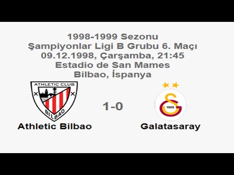 Athletic Bilbao 1-0 Galatasaray [HD] 09.12.1998 - 1998-1999 UEFA Champions League Group B Matchday 6