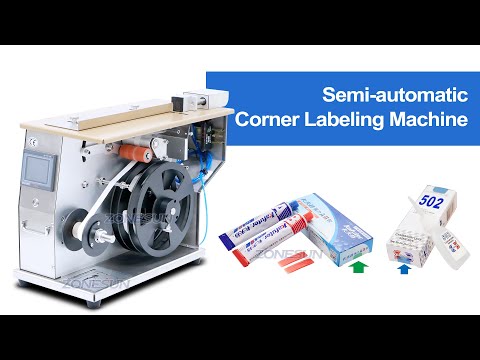 How to use ZS-TB90 New Tabletop Corner Label Machine to Quickly Stick Labels on Products