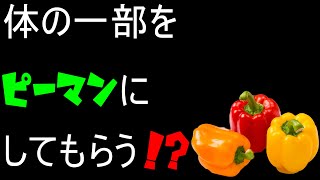 体の一部をピーマンにするために奮闘するバカゲー