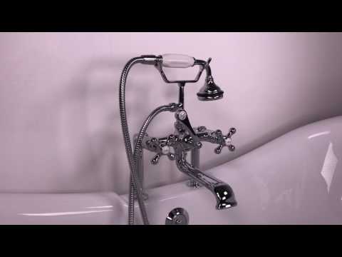 Victoriana Deck Mount Clawfoot Tub Faucet in Chrome
