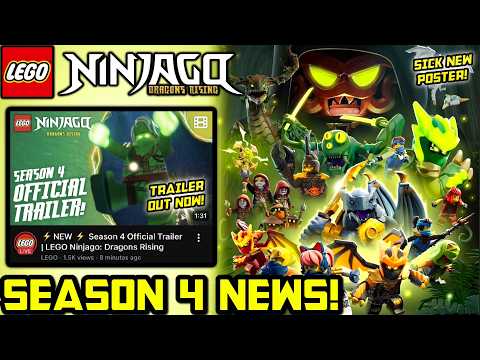 SEASON 4 POSTER AND ENGLISH TRAILER OUT NOW! 🐲 Ninjago Dragons Rising Season 4 News and Updates!