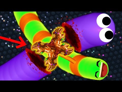 Slither.io Tiny Snake Takes Revenge vs Troll Snakes Epic Slitherio Gameplay!